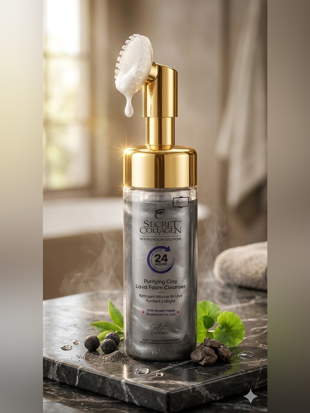 Secret Collagen Purifying Clay Lava Foam Cleanser - Retail $229